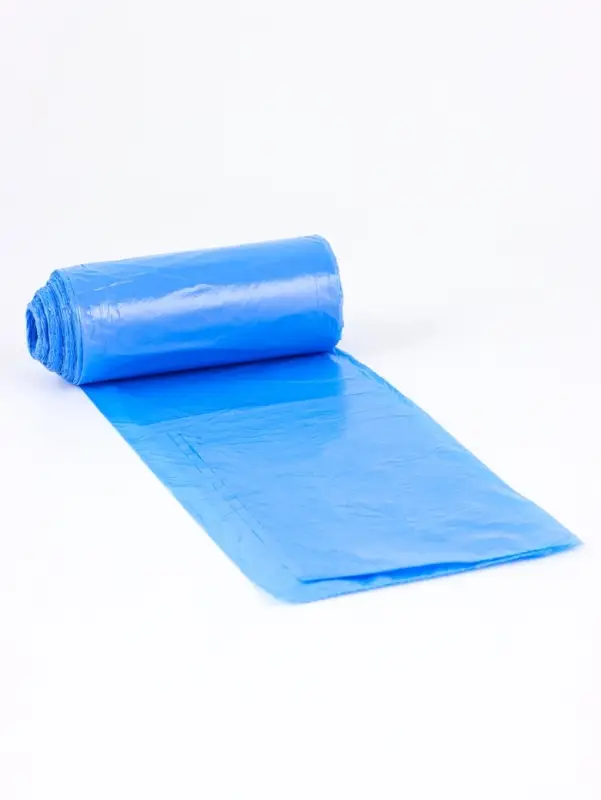 Мешки для мусора 120 л ПНД, толщина 10 мкм, 20 шт. в рулоне, синие