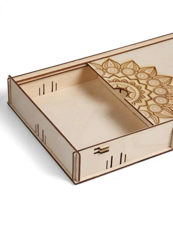 Коробка для набора барбекю, 74&times;23&times;5 см, деревянная, прямоугольная