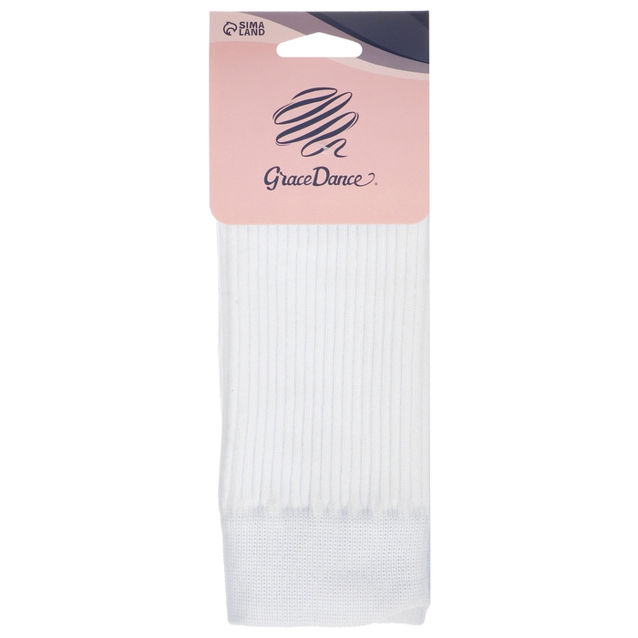 Гетры для гимнастики и танцев Grace Dance №3, длина 40 см, цвет белый Гетры для гимнастики и танцев Grace Dance №3, длина 40 см, цвет белый