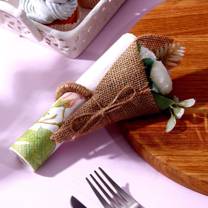 Топперы для торта «С днём рождения» 1 шт., кольцо для салфеток 1 шт., МИКС Топперы для торта «С днём рождения» 1 шт., кольцо для салфеток 1 шт., МИКС