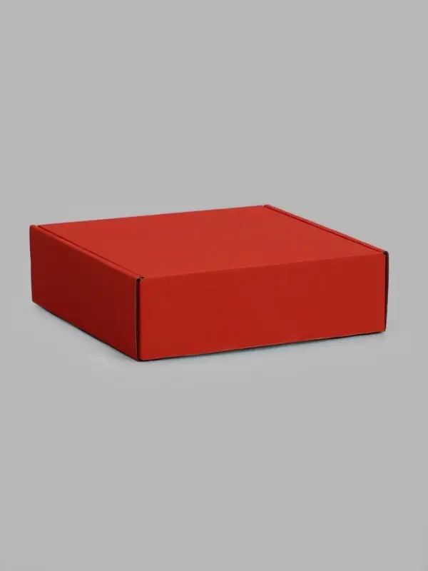 Коробка самосборная, красная, 24 х 24 х 7,5 см