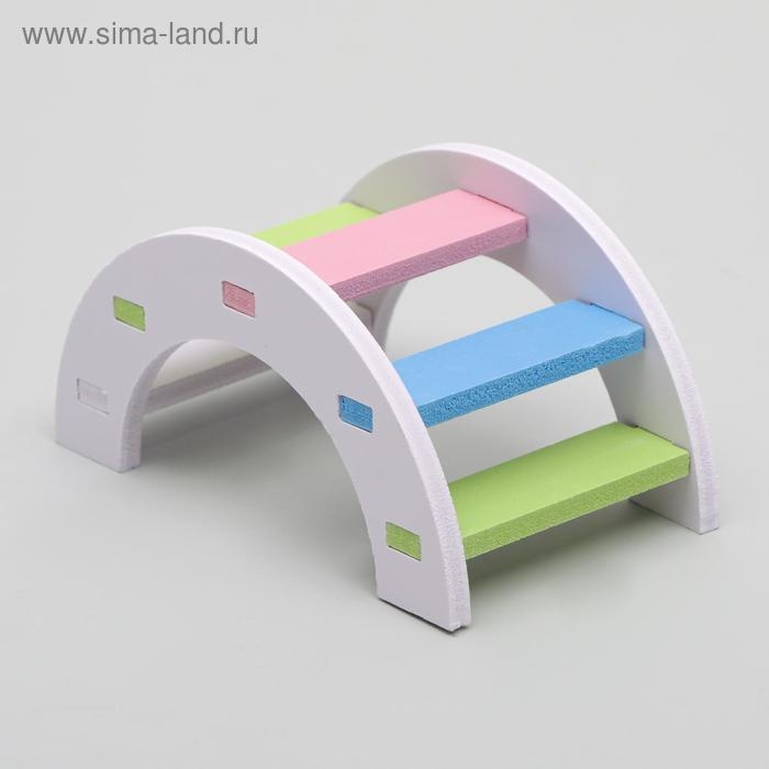 Лесенка для грызунов полукруглая, микс цветов Лесенка для грызунов полукруглая, микс цветов