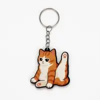 Брелок для ключей &laquo;Кот&raquo;, дерево, 4.5&times;5 см