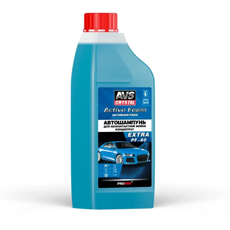 Автошампунь для б/к мойки AVS "Active Foam" 1: 6-9 PF-60 EXTRA 1 л