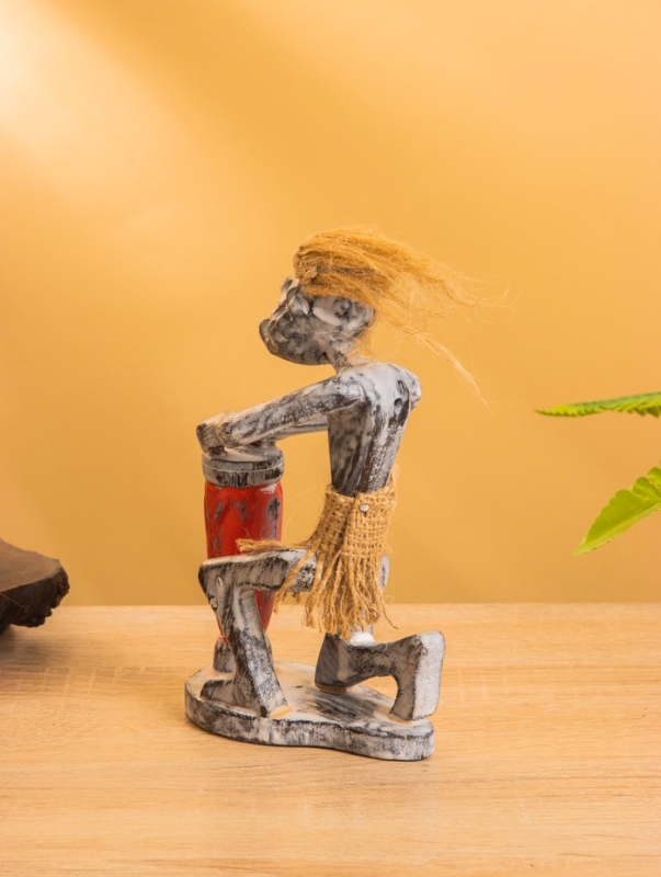 Сувенир «Абориген барабанщик», 7×10×17 см, дерево Сувенир «Абориген барабанщик», 7×10×17 см, дерево