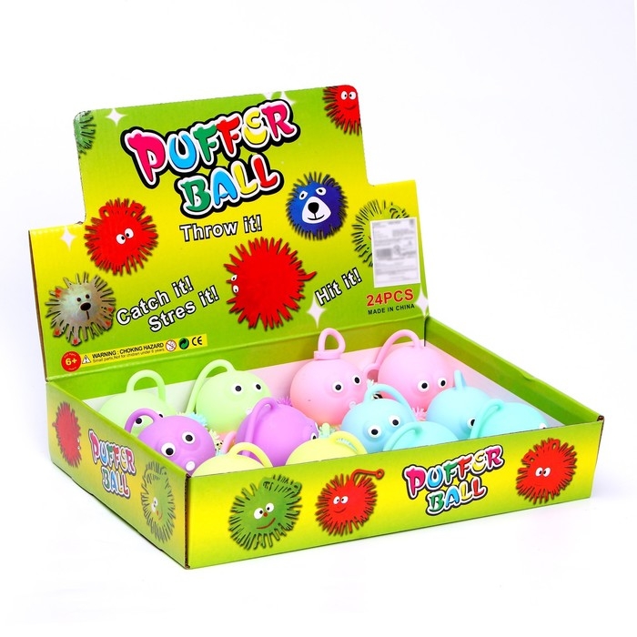 Мяч детский резиновый ёжка «Медуза», резиновый, световой, цвета МИКС Мяч детский резиновый ёжка «Медуза», резиновый, световой, цвета МИКС