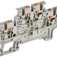 ARMAFIX Клемма пружинная Push-in CP-ML 2 ур. 2,5мм2 серая IEK