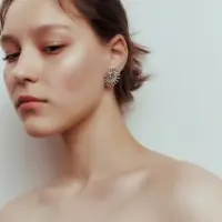 Серьги &laquo;Солнце&raquo;, цвет серебро