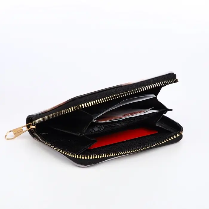 Кошелёк детский на молнии &laquo;Выбражулька&raquo;, оранжевый, разноцветный