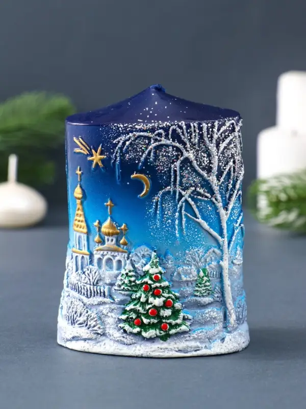 Свеча фигурная "Новогодняя" 5х8х11 см