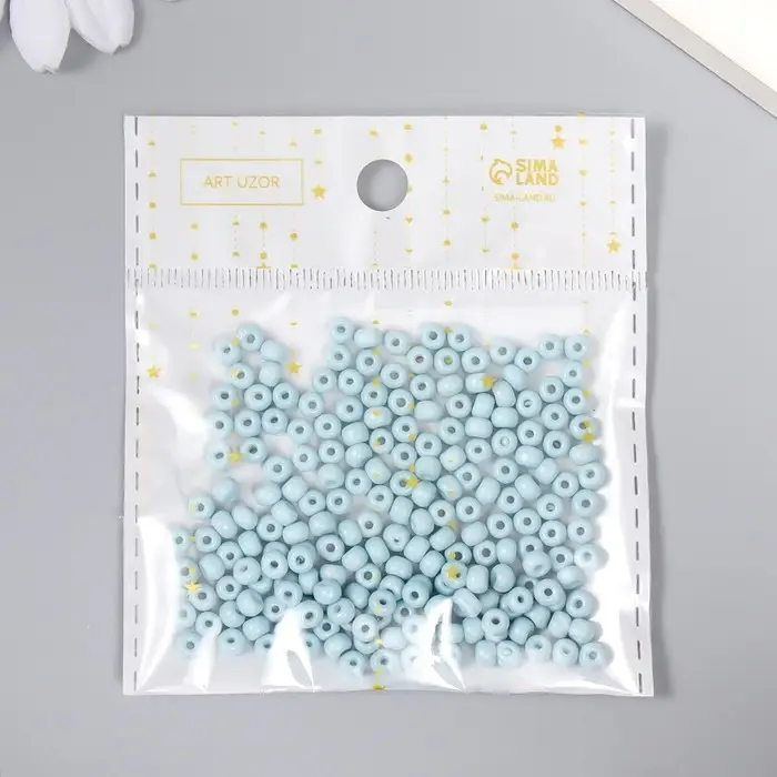 Бисер стекло 6/0  Бисер стекло 6/0 "Ниагара" 15 гр