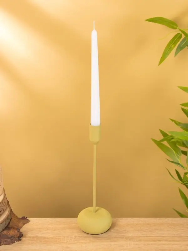 Подсвечник на 1 свечу текстурный  Подсвечник на 1 свечу текстурный "Оливковый" 8х8х25,5 см