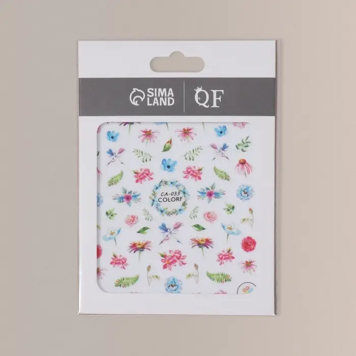 Наклейки для ногтей «Цветы», разноцветные Наклейки для ногтей «Цветы», разноцветные