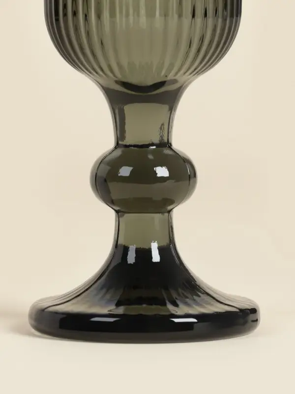 Бокалы для шампанского SL Home &laquo;Модерн&raquo;, 150 мл, 5.5&times;18.5 см, набор 2 шт., стекло, графитовые