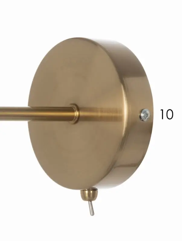 Бра 74535/1W, 1x40Вт, E14, цвет латунь