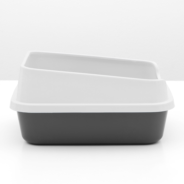 Туалет Туалет "Сима Люкс" с бортом 30 х 39 х 19 см, серый