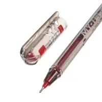 Ручка шариковая масляная Pensan My-Tech, узел-игла 0.7 мм, чернила красные