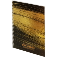 Бизнес-тетрадь А4 96л Attache Selection Gold Collection клет,спир,карт,черн