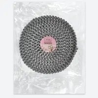 Лента с имитацией страз, 4 см, 9&plusmn;1 м, цвет серебряный