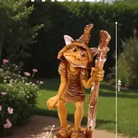 Садовая фигура из полистоуна &laquo;Тролль&raquo;, 20&times;19&times;46 см