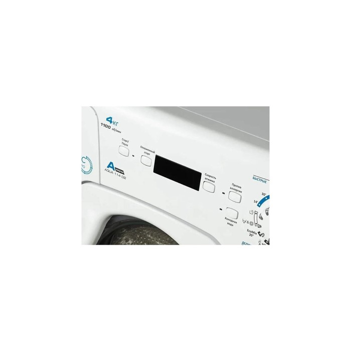 Стиральная машина Candy AQUA 114D/2-07, класс А+, 1100 об/мин, 4 кг, белая Стиральная машина Candy AQUA 114D/2-07, класс А+, 1100 об/мин, 4 кг, белая