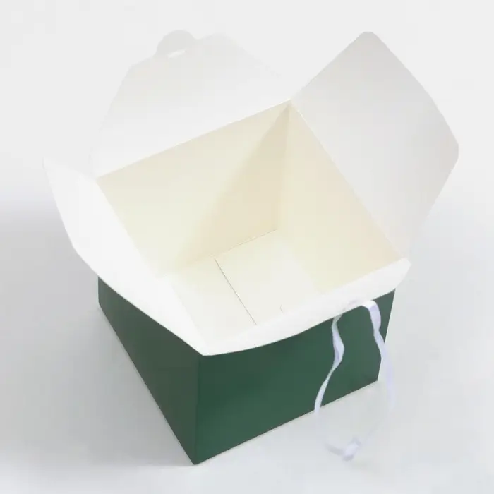 Коробка складная изумрудная, 14 х 14 х 14 см Коробка складная изумрудная, 14 х 14 х 14 см