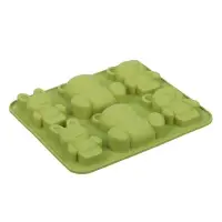 VETTA Форма для выпечки 6 ячеек 16х14х2см, "Мишки и зайчики", силикон, 3 цвета