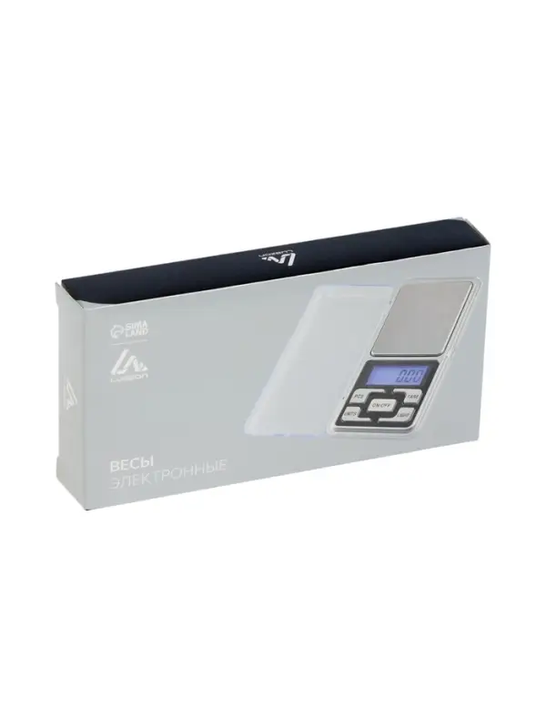 Весы Luazon LVU-01, портативные, электронные, до 500 г, серые