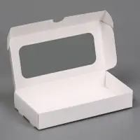 Подарочная коробка под плитку Дубайского шоколада, складная, белая, 16×8×2.7 см