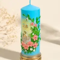 Свеча декоративная "Пасхальный столбик" 6х15,5 см, 250 гр