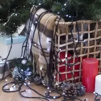 Гирлянда &laquo;Нить&raquo; 20 м, IP20, тёмная нить, 200 LED, свечение белое, 8 режимов, 220 В