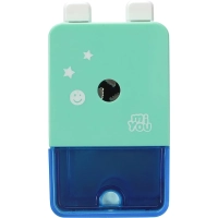 Точилка механическая Deli E0739 MiYou, 1 отв.,пластик,без струбцины ассорти