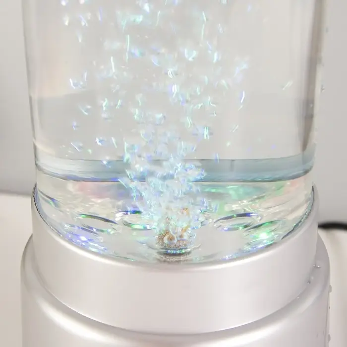 Лава - лампа RISALUX &laquo;Ракета-аквариум&raquo;, подсветка, RGB, от сети 220 В, серебристая, 10&times;10&times;60 см