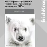 Тетрадь 48 листов в клетку ErichKrause Whiteout, 60 г/м&sup2;, обложка мелованный картон, МИКС
