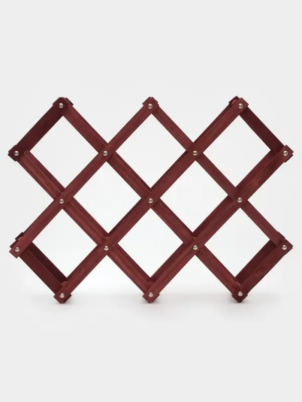 Подставка для бутылок Доляна &laquo;Бордо&raquo;, коричневая