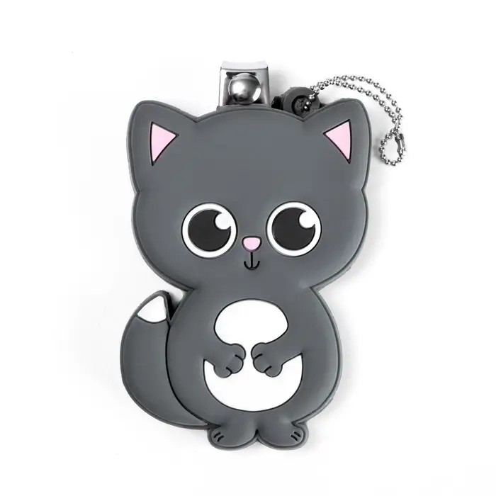 Детские, маникюрные щипчики - книпсеры «Малыши» с резиновой игрушкой, МИКС