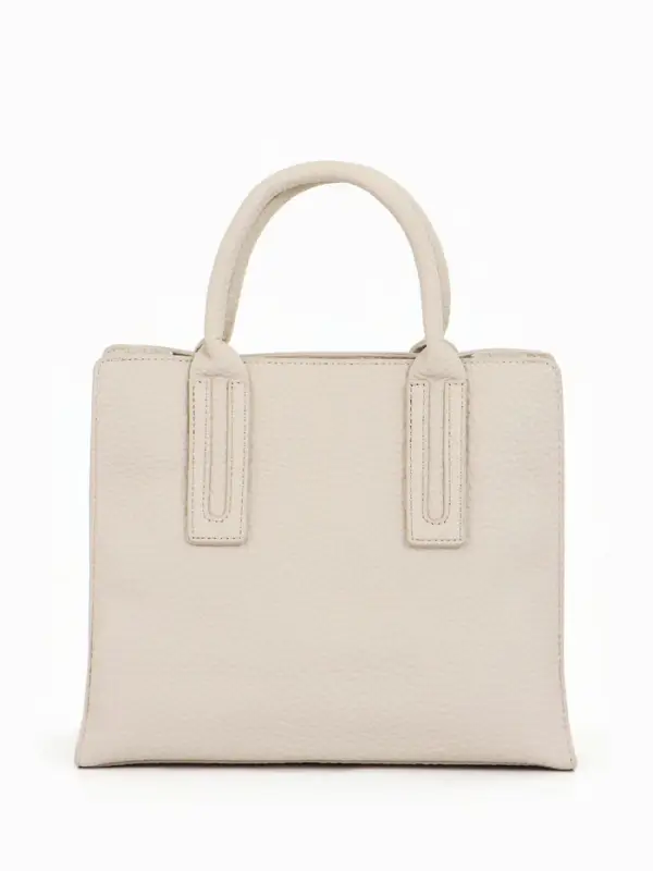 Сумка женская тоут TEXTURA на молнии, 29&times;10&times;25 см, однотонная, молочная