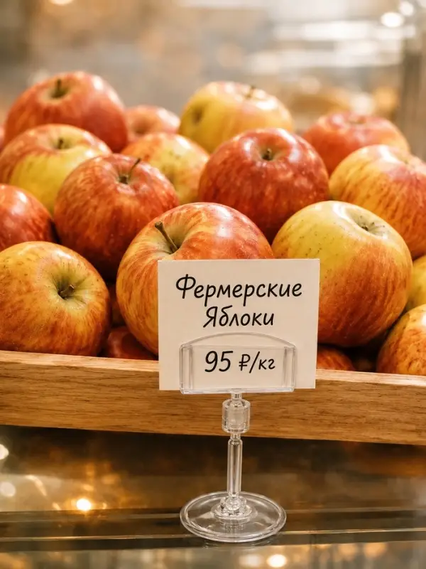 Ценникодержатель на круглой подставке, пластик, ножка 5 см, 5×5×8.5 см, прозрачный Ценникодержатель на круглой подставке, пластик, ножка 5 см, 5×5×8.5 см, прозрачный
