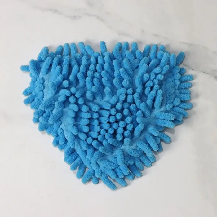 Насадка для окномойки, микрофибра букля, 14&times;17 см, синяя