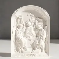 Икона с подвесом "Святая троица", размер 12х9х2 см, гипс