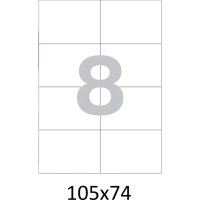 Этикетки самоклеящиеся   105х74 мм/8 шт. на лис.А4  50листов