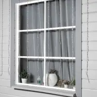 Гирлянда &laquo;Водопад&raquo; 2&times;1.5 м, IP44, прозрачная нить, 400 LED, свечение синее, 8 режимов, 220 В