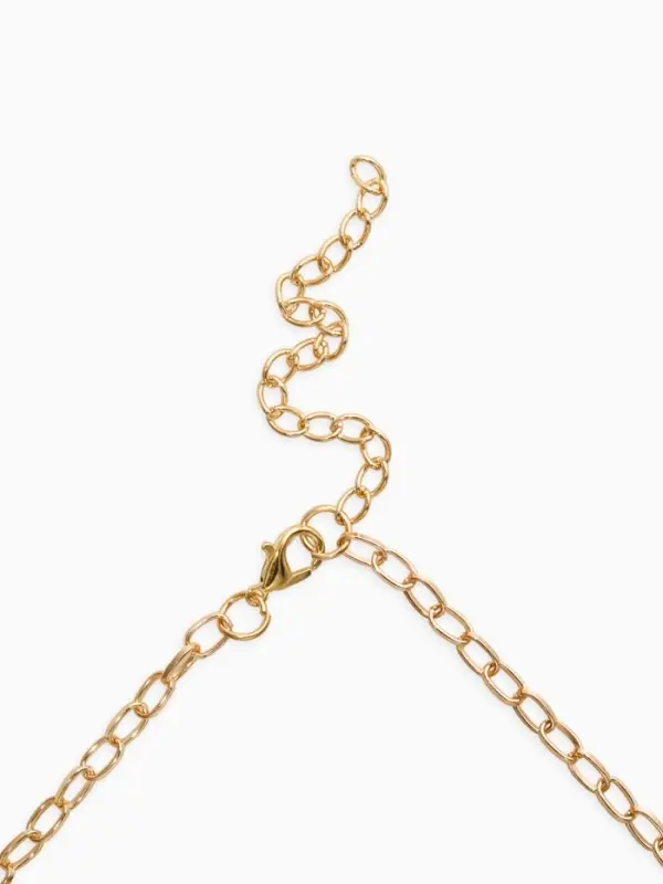 Колье на цепочке &laquo;Ракушка&raquo;, L=40 см, белое в золоте