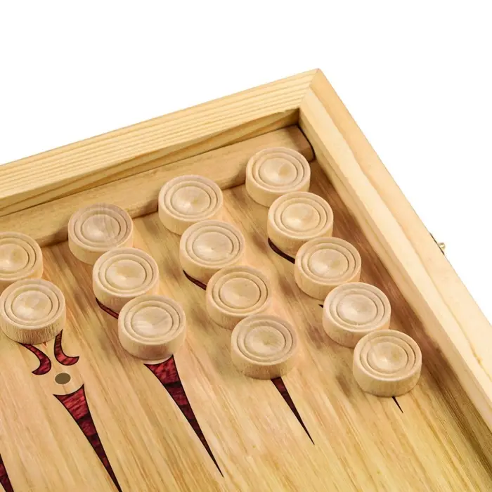 Нарды деревянные большие с шашками, настольная игра "Пёс", 60 х 60 см