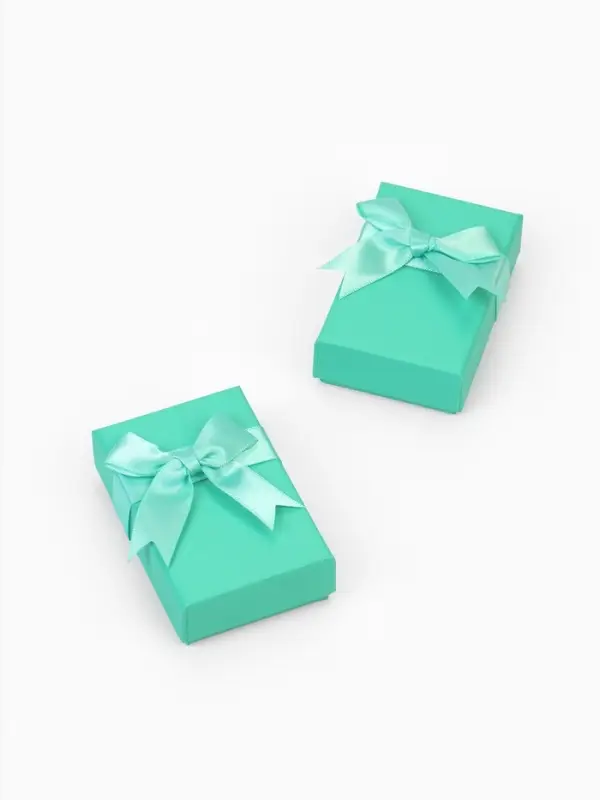 Коробочка подарочная под набор «Тиффани» с крупным бантом, 5×8×2.5 см, вставка МИКС, бирюзовый Коробочка подарочная под набор «Тиффани» с крупным бантом, 5×8×2.5 см, вставка МИКС, бирюзовый