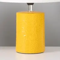 Лампа настольная RISALUX &laquo;Подсолнух&raquo;, 15 Вт, Е14, жёлтая, 20&times;20&times;29 см