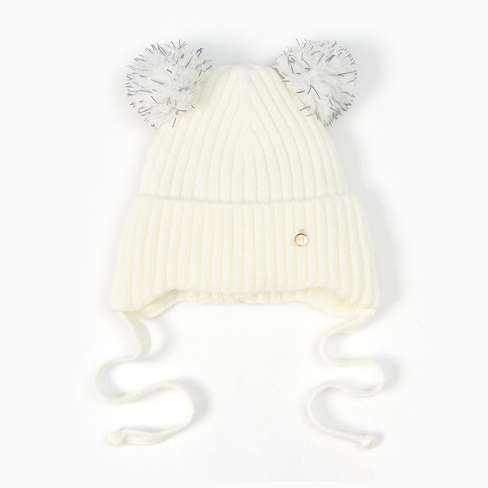 Шапка детская, цвет молочный, размер 50-52 Шапка детская, цвет молочный, размер 50-52