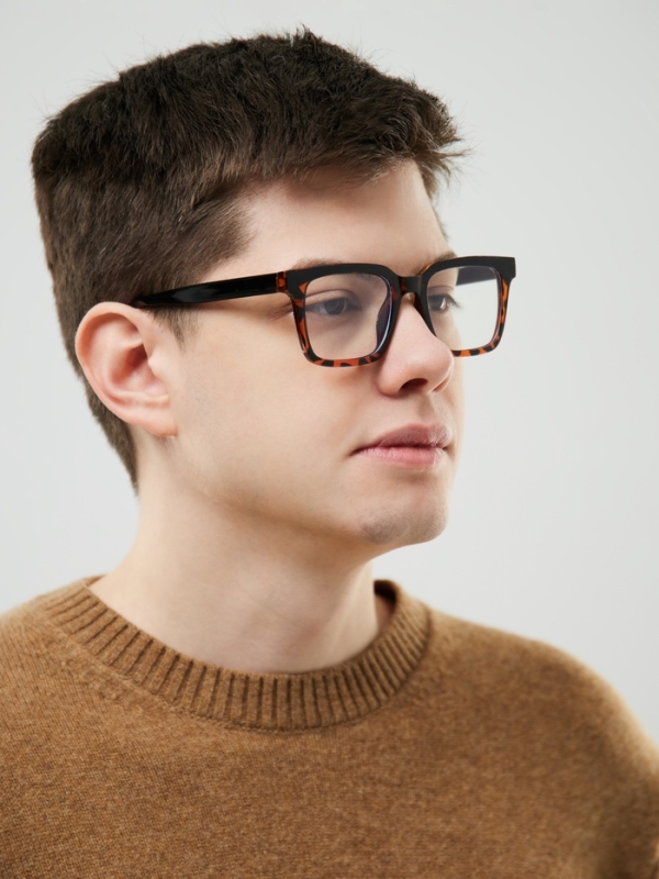 Очки имиджевые женские, для компьютера, ширина 13.8 см, дужка 13.8 см, линза 6.3 х 4.6 см