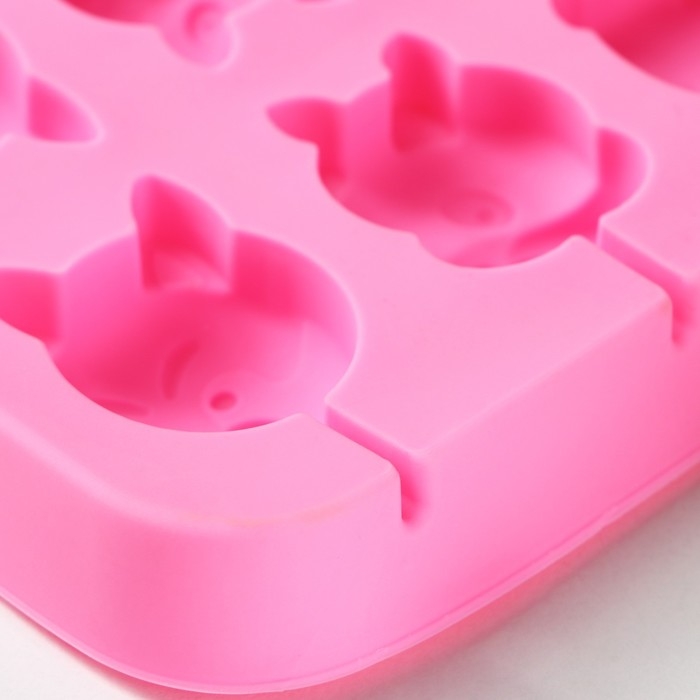 Форма для леденцов Доляна «Собакены», силикон, 16,2×10,5×1,7 см, 8 ячеек, с палочками, цвет МИКС Форма для леденцов Доляна «Собакены», силикон, 16,2×10,5×1,7 см, 8 ячеек, с палочками, цвет МИКС