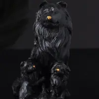 Фигурка гипс &laquo;Колли&raquo;, 10&times;7 см, чёрный
